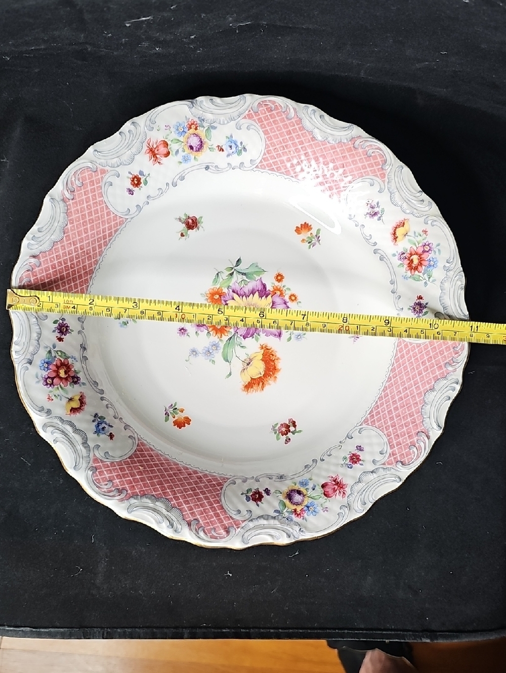 Vintage Schumann Bavaria Dresden Flowers Serving Dish - Picture 3 of 5
